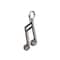12 Pack: Charmalong™ Silver Plated Crystal Music Charm by Bead Landing™